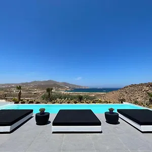  Villa Black And White Ftelia - Mykonos Greece